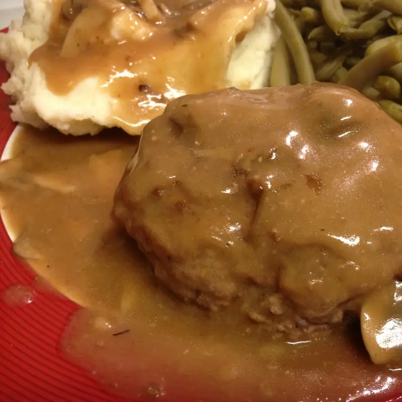 Hot Hamburger with Mashed Potatoes