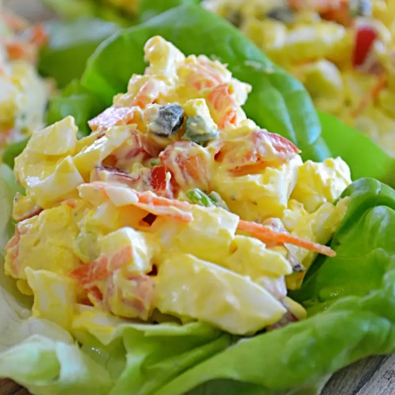Light Egg Salad Wraps