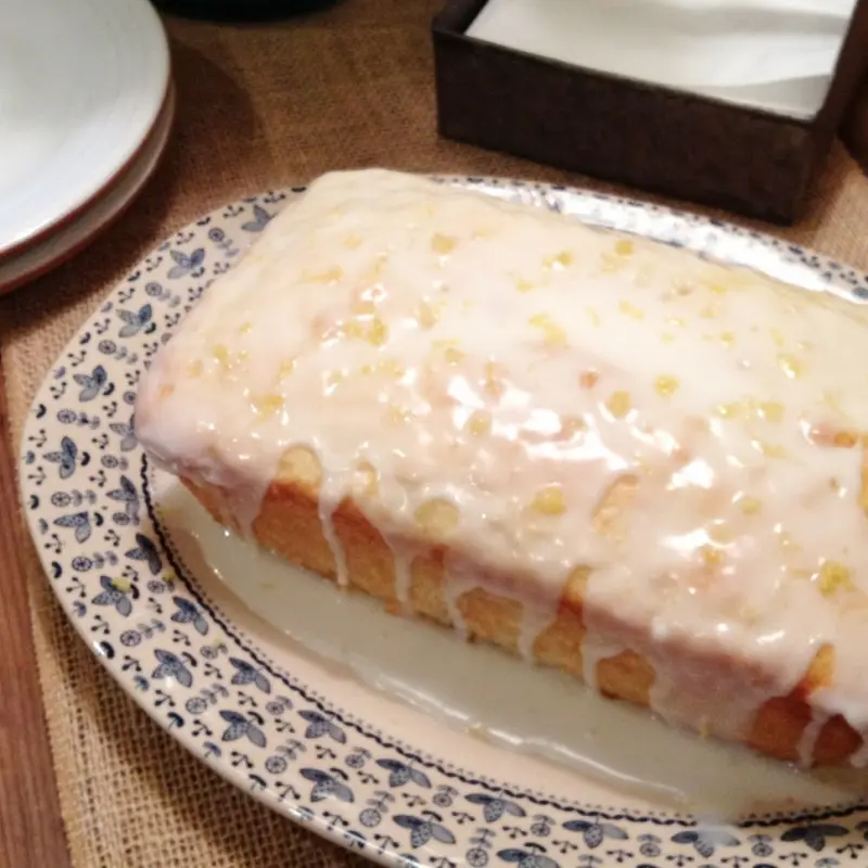 Lemon Squash Loaf with Lemon Glaze