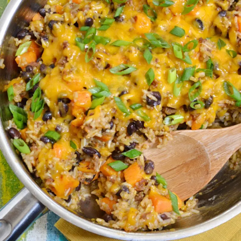 Chorizo Sweet Potato Skillet