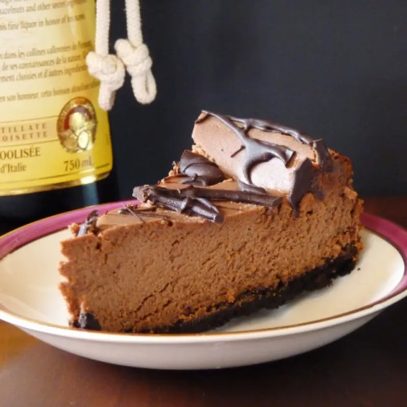 Bittersweet Chocolate Truffle Cheesecake