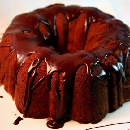 Heavenly Chocolate Raspberry Bundt Cake