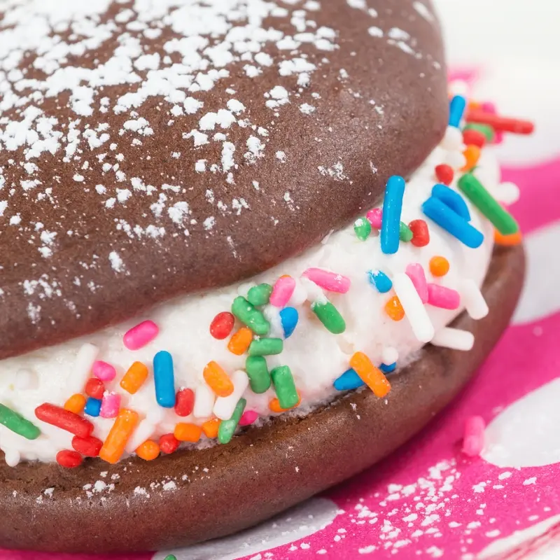 Chocolate Whoopie Pie With Cream Filling