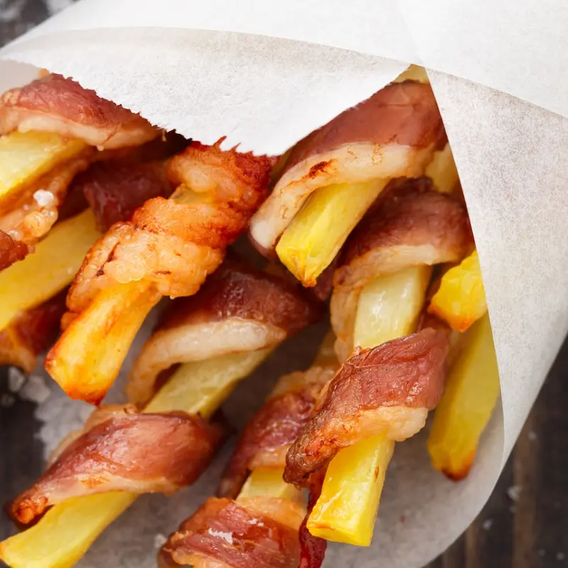 Bacon Wrapped French Fries