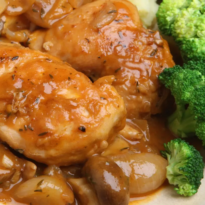 Crock Pot Chicken Chasseur