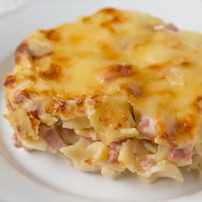 Ham and Cheese Noodle Casserole