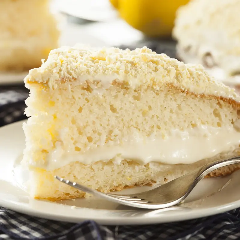 Lemon Cake With Creamy Filling