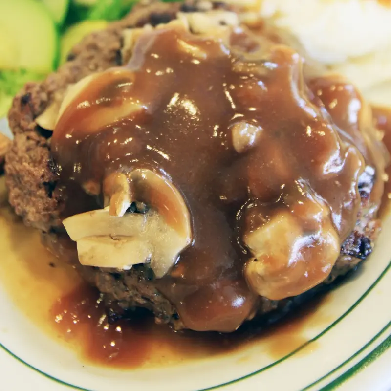 Salisbury Steak And Mushroom Gravy