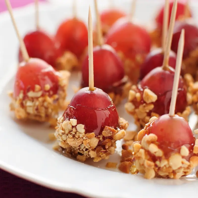 Caramel Coated Grapes