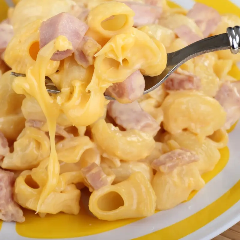 Easy Cheesy Mac and Ham
