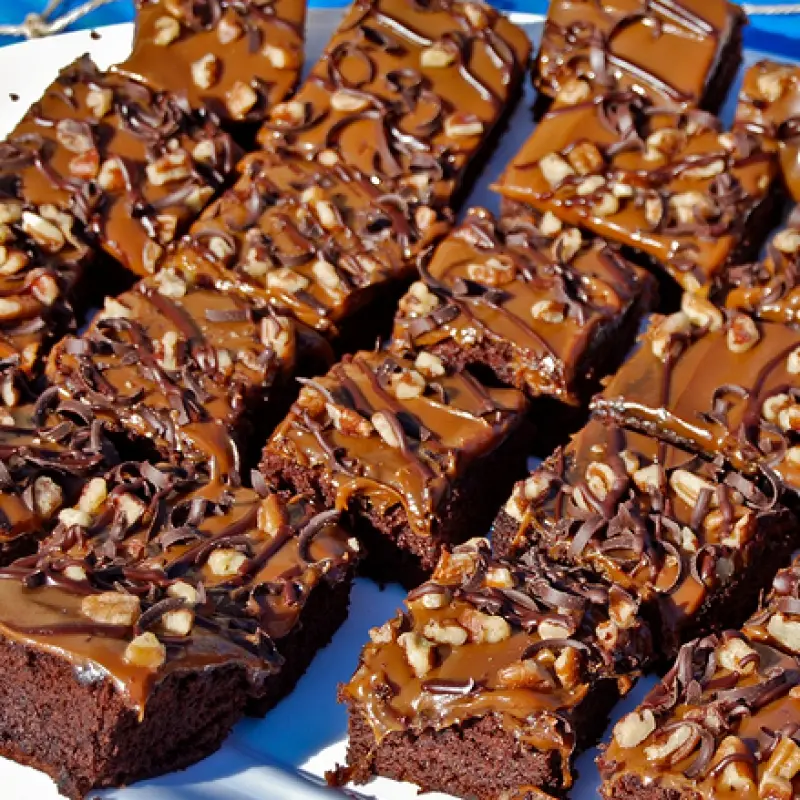 Brownies With Caramel Frosting