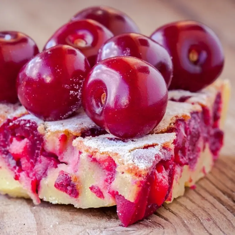 Cherry Cake Squares