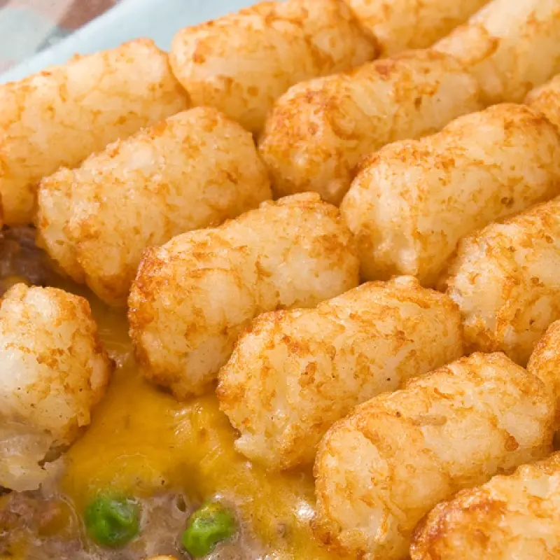 Tater Tot Cheesy Beef Bake
