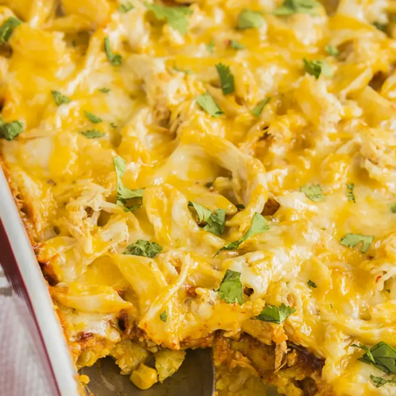 Chicken Tamale Baked Casserole