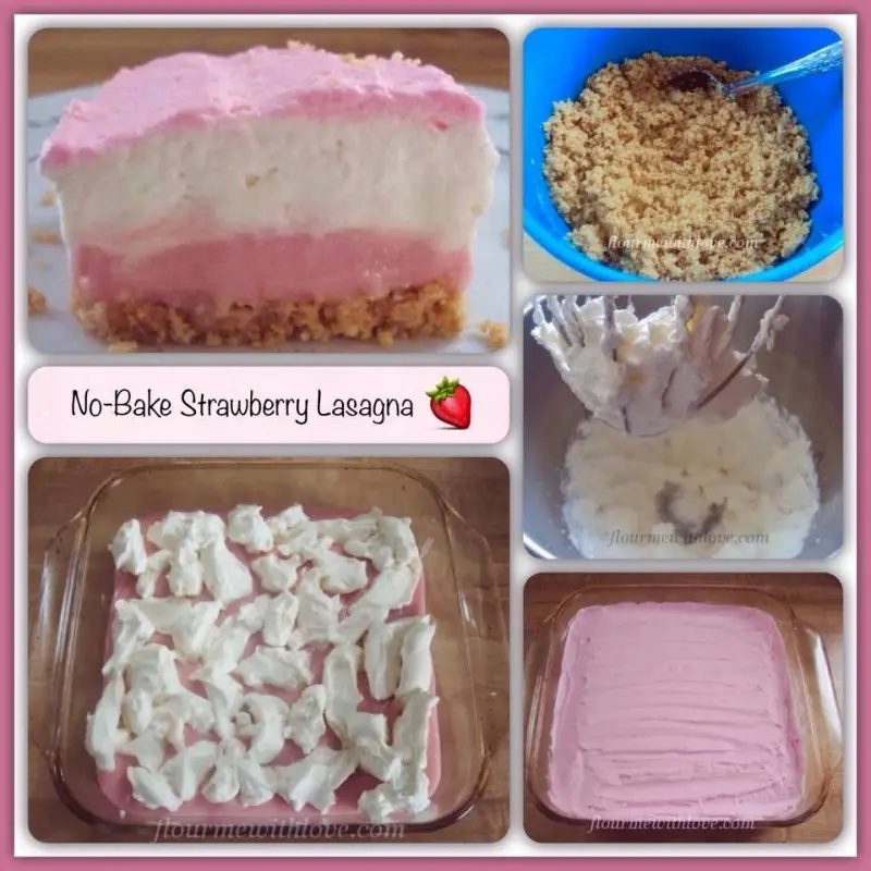 No-Bake Strawberry Lasagna