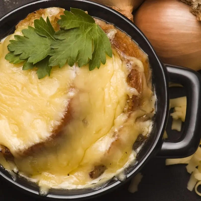 Tomato French Onion Soup