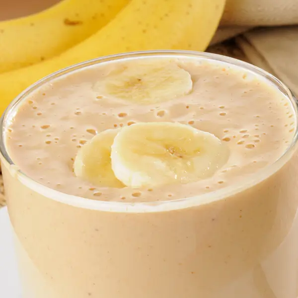 High Protein Banana Chocolate Peanut Butter Smoothie