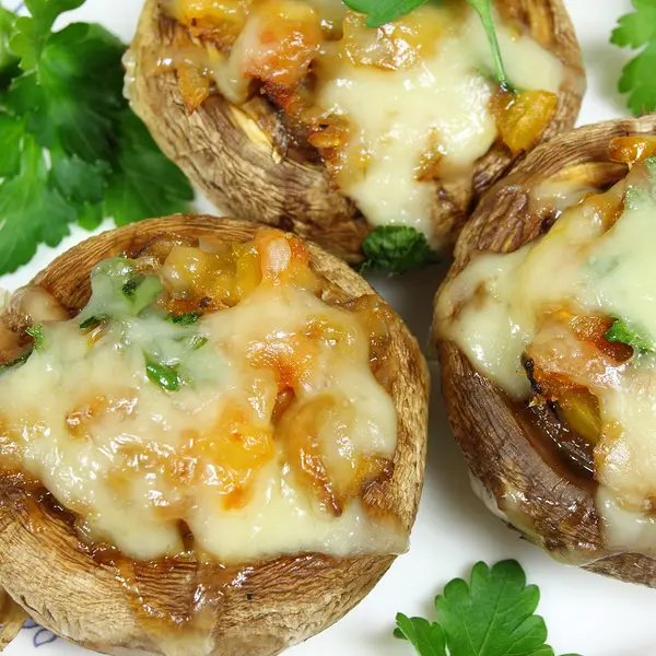 Cheddar Stuffed Mushrooms