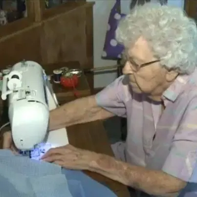 99-year-old Lillian Weber Makes a Dress for a Small Child in Africa Every Single Day!