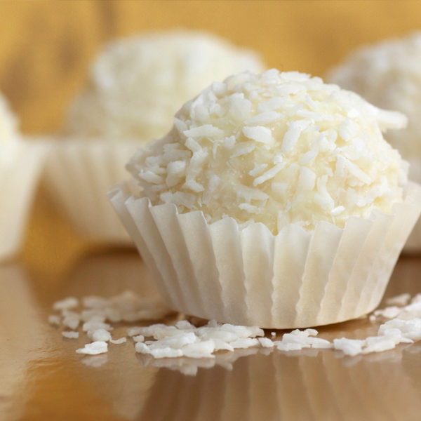 Snowball White Chocolate Coconut Truffle Recipe