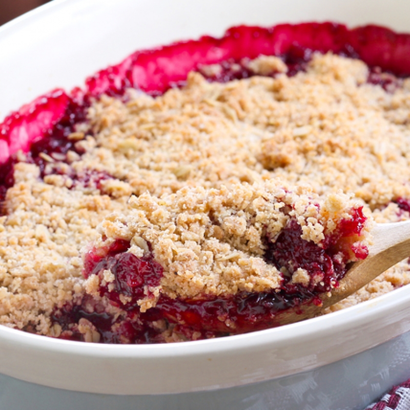 Raspberry Plum Crumble Recipe